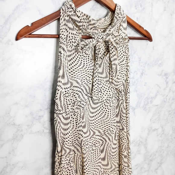 Valerie Bertinelli Halter Top Women Size S Tan Sleeveless Feminine - Picture 3 of 4